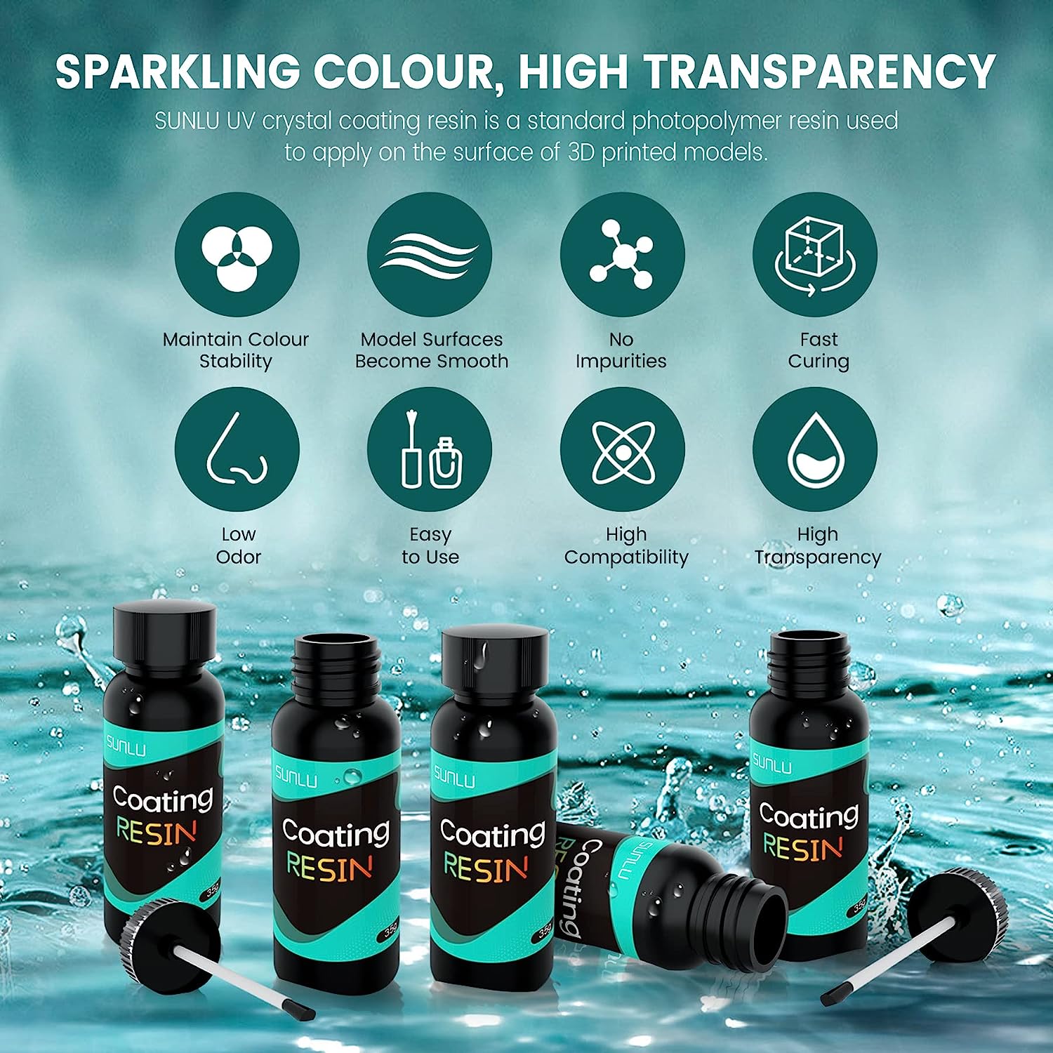 Crystal Coating Resin for DIY Crafts Jewelry Making Casting and Coating Secondary image