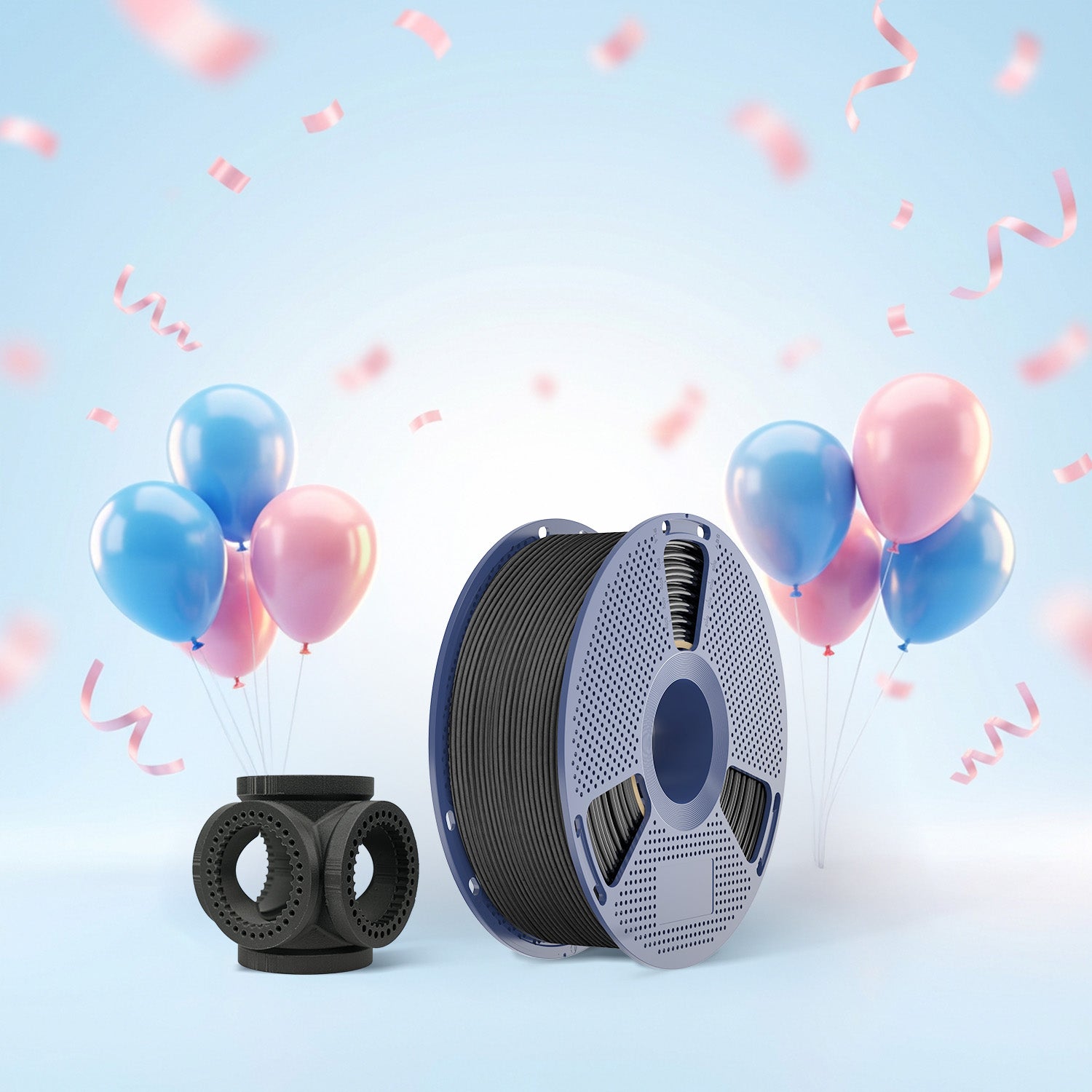 [MOQ: 3KG] PLA Carbon Fiber 3D Printer Filament 1KG, filled with 15% Carbon Fiber