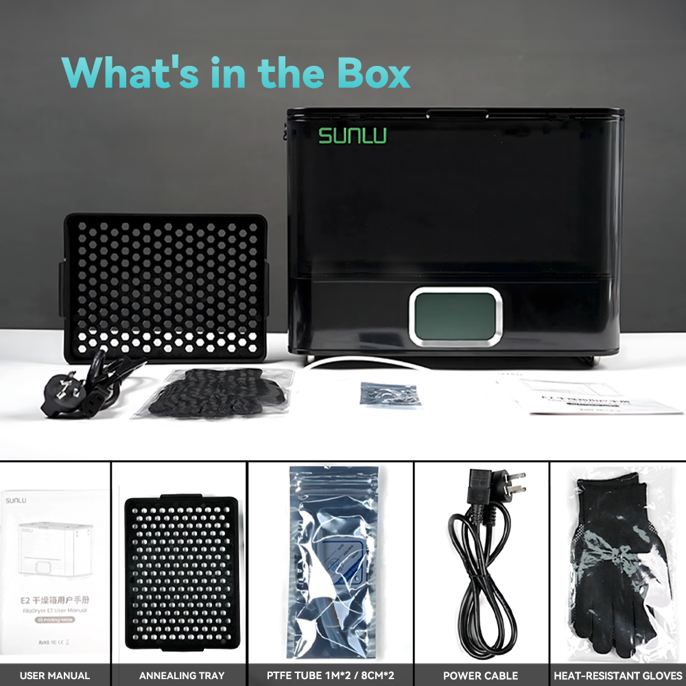 FilaDryer E2, Up to 110℃, Professional Drying and Annealing, Born for Engineering 3D Printing Filaments